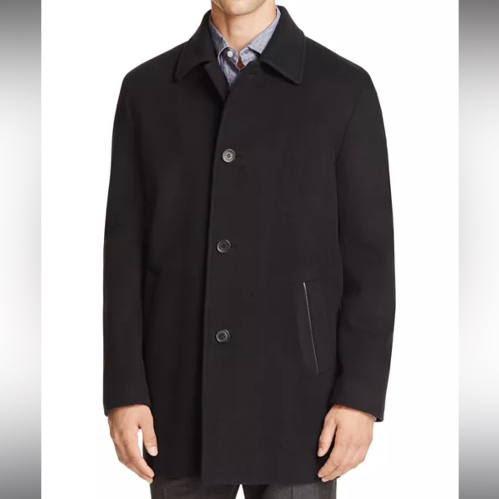 Cole Haan Wool Cashmere Topper Coat